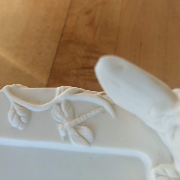 Partylite Enchantment Duo Fairy Ivory Porcelain Square Pillar Candleholders Boy - Picture 11 of 13